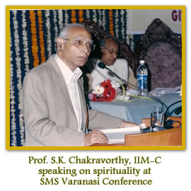 Prof. S.K. Chakravorthy, IIM- C at SMS Varanasi