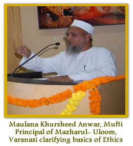 Maulana Khursheed Anwar Mufti, Principal of Mazharul- Uloom, at SMS Varanasi